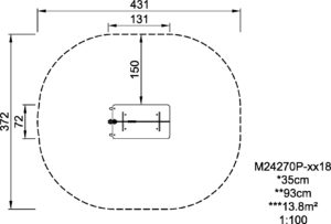 Габаритна схема. Вказана висота, ширина та довжина виробу.